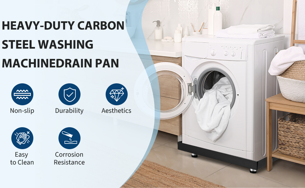 GarveeTech Carbon Steel Washing Machine Pan