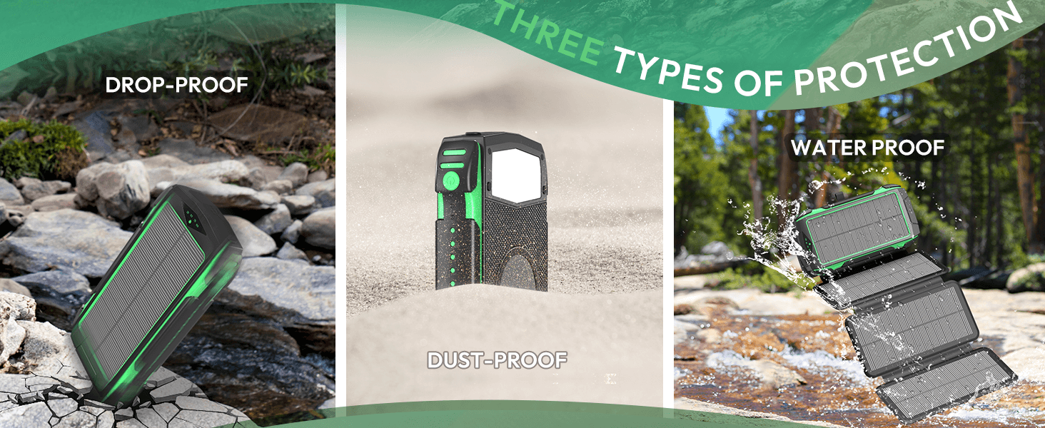 usb panel mah cargador para backpacking portatil waterproof fast hiking best powerbank celular