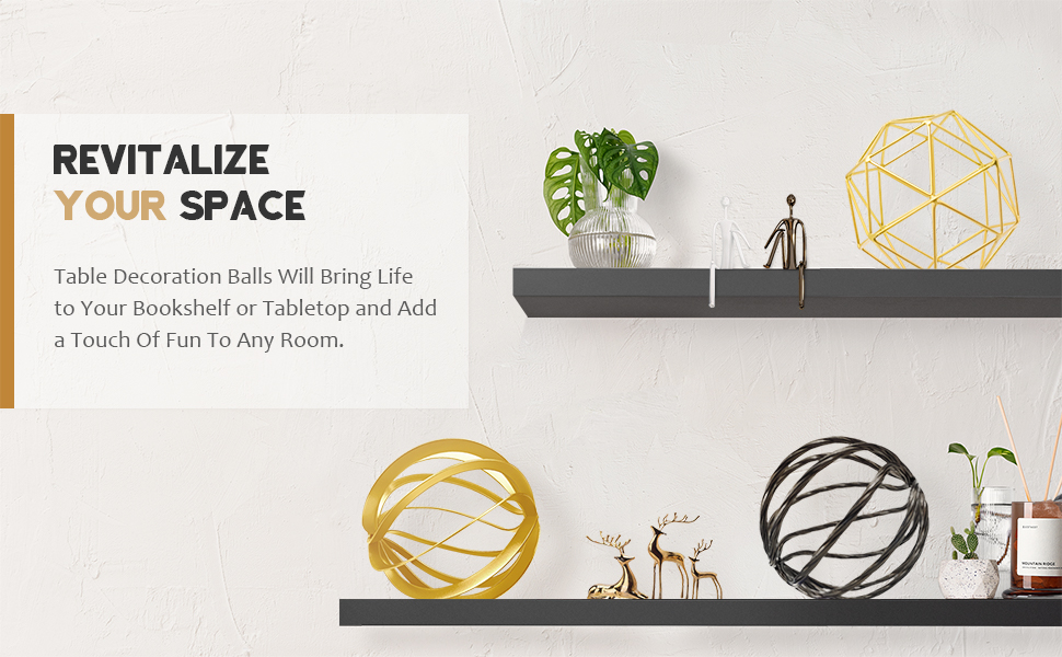 Crafted iron home decor balls