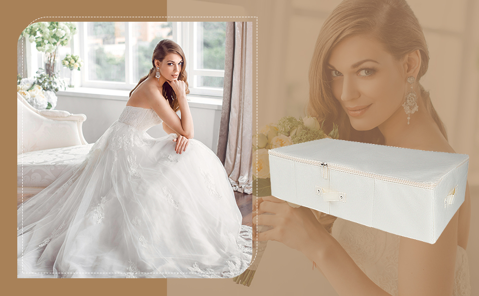 LAARIA Wedding Dress Preservation Storage Box Bridal Gown