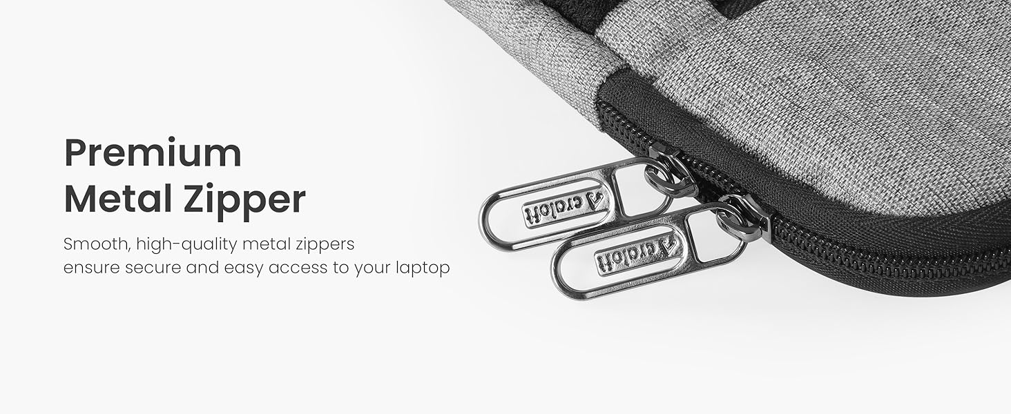 Craloft 14 Inch Portable Laptop Sleeve Cover Bag with Handle - Durable Water-Resistant Polyester Padded Case Compatible with MacBook Air M4, MacBook Pro, Dell, HP, Lenovo - Office & Travel use 41 Premium laptop sleeve