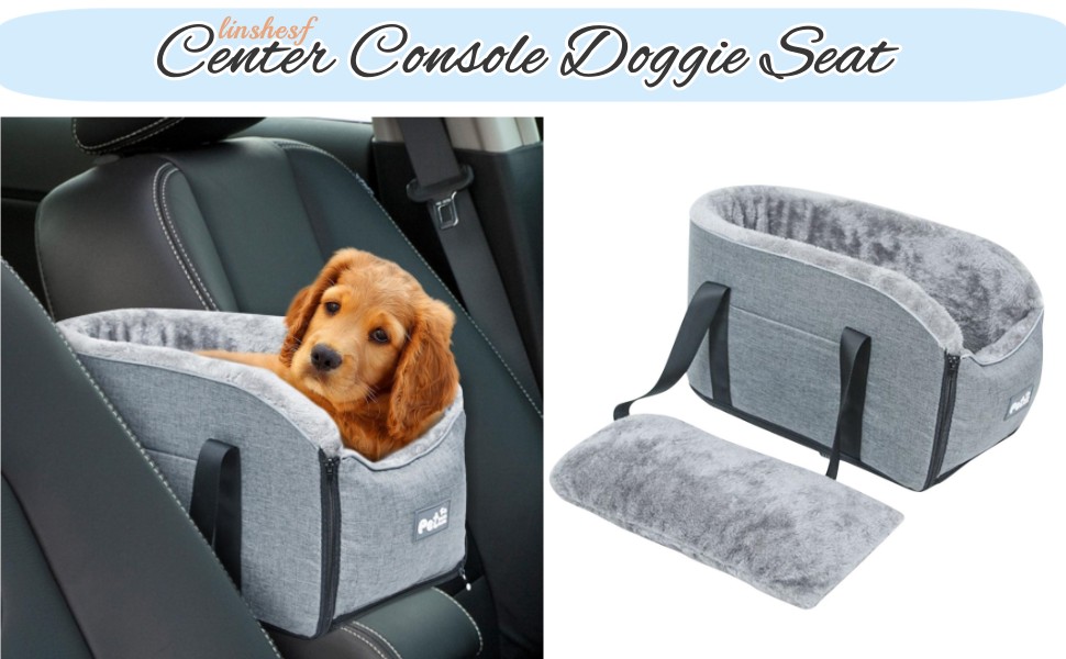 Dog Console Car Seat, Pet Car Booster Seat, Center Console