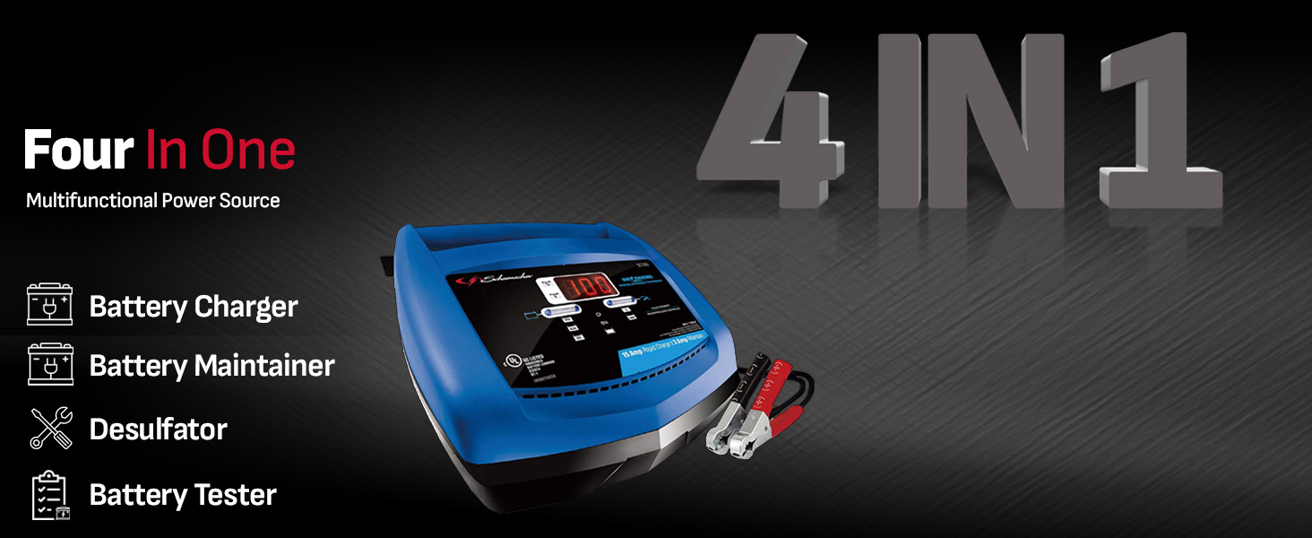 Schumacher SC1360 15A 6V/12V Fully Automatic Battery Charger and Maintainer