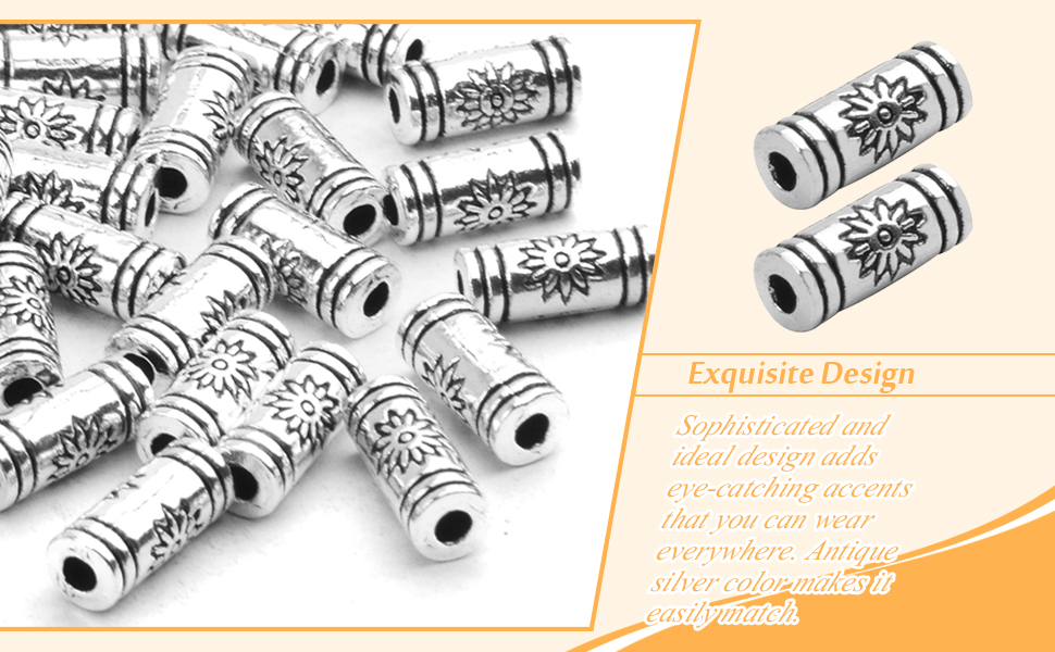 tube spacer beads
