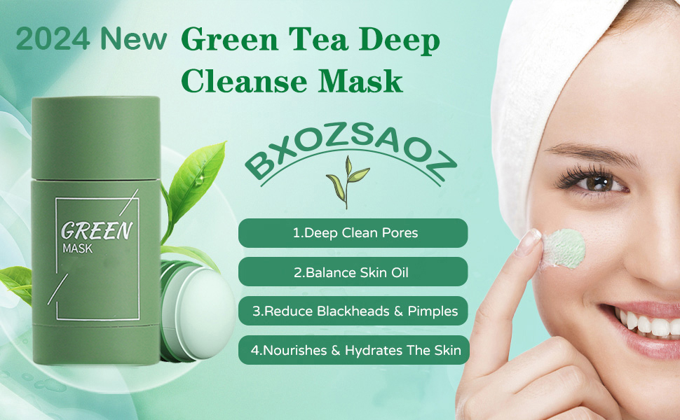 Oneews Green Tea Deep Cleanse Mask,Atheniz Blackhead
