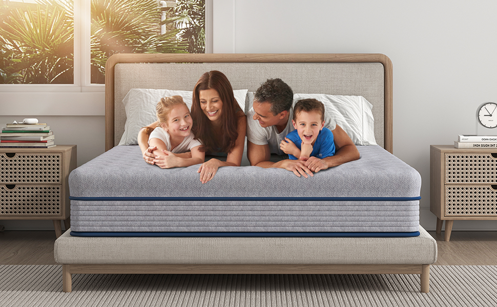 Ej.Victor Small Double Mattress Memory Foam Hybrid Mattress with