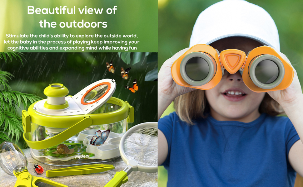 COO11 Outdoor Explorer Kit & Bug Catcher Kit for Kids, Binocular