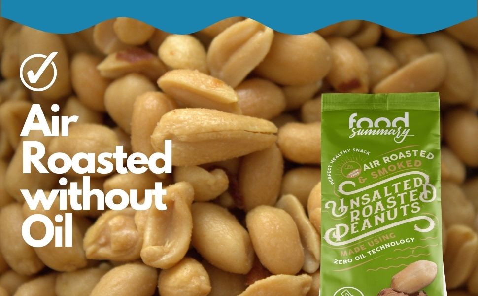 Food Summary Unsalted Roasted Peanuts, 1kg Ground Nuts, Perfect for