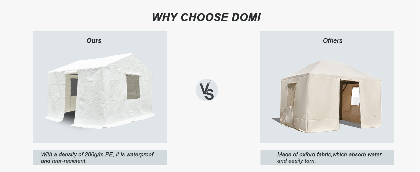 Domi 12' x 20' Universal Winter Gazebo Cover for Hardtop