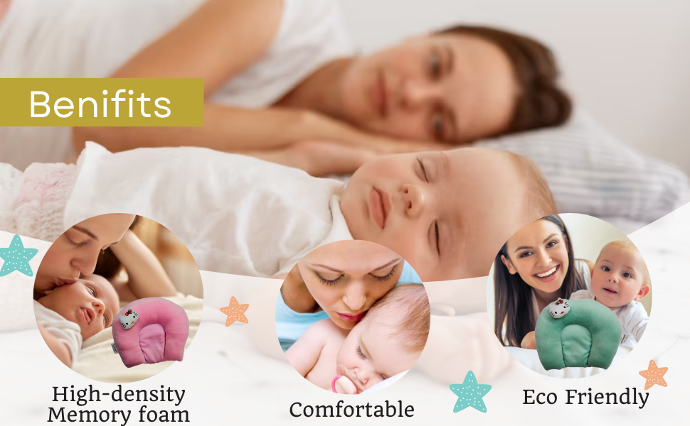 Buy Grapify New Born Baby Pillow for 6 Months Baby with Rai Seeds (Grey