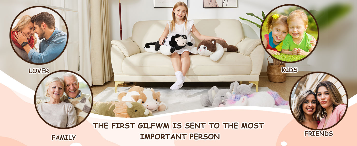 weighted cat stuffed animals