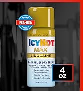 Icy Hot Max Strength Pain Relief Spray With Lidocaine Plus Menthol, 4 Ounces