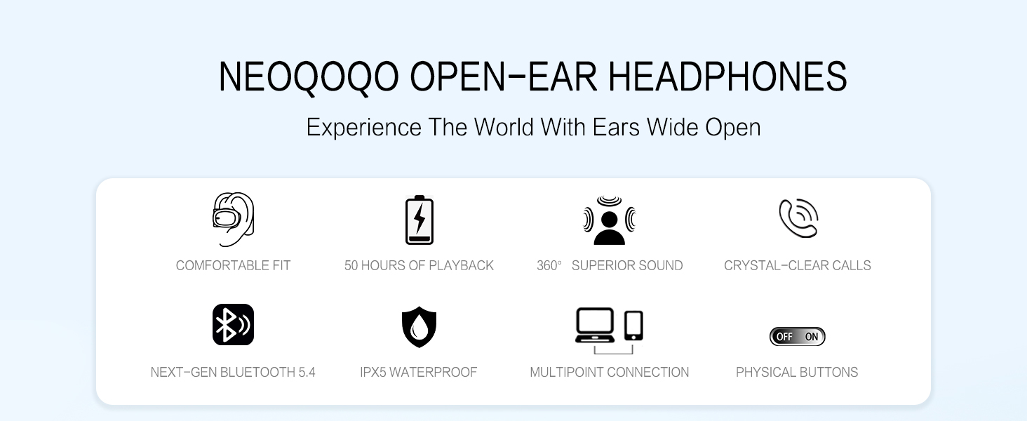 NEOQOQO OPEN-EAR HEADPHONES