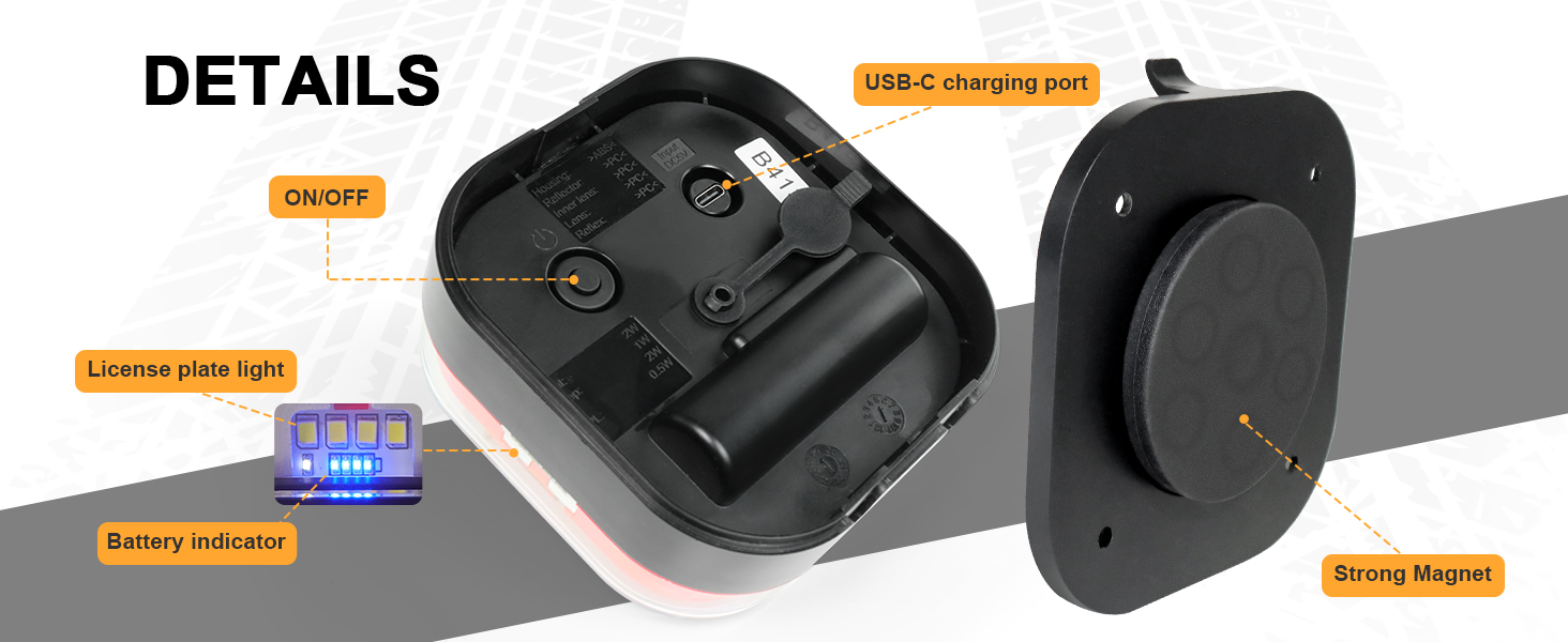 bluetooth tail lights for trailer