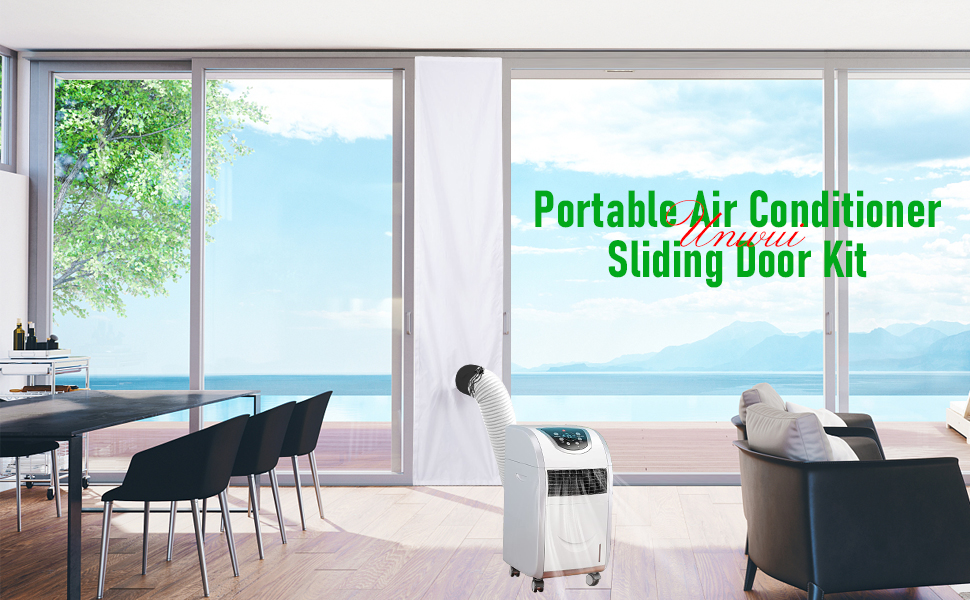 Universal Portable Air Conditioner Sliding Door Kit,Portable Air Conditioner Patio Door Vent Kit