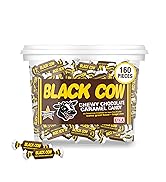 Black Cow Chewy Chocolate Caramel Candy Tub 160 Count