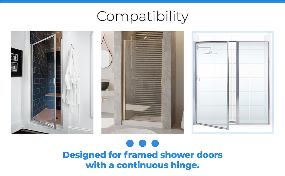 PalpitateC Shower Door Stainless Steel Hinge Pin fits for Framed Shower