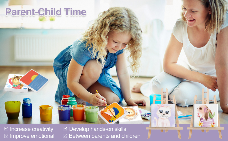 ESRICH Mini Canvases for Painting, Canvas in Bulk 32Pack