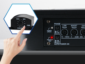 wired bass volume remote control