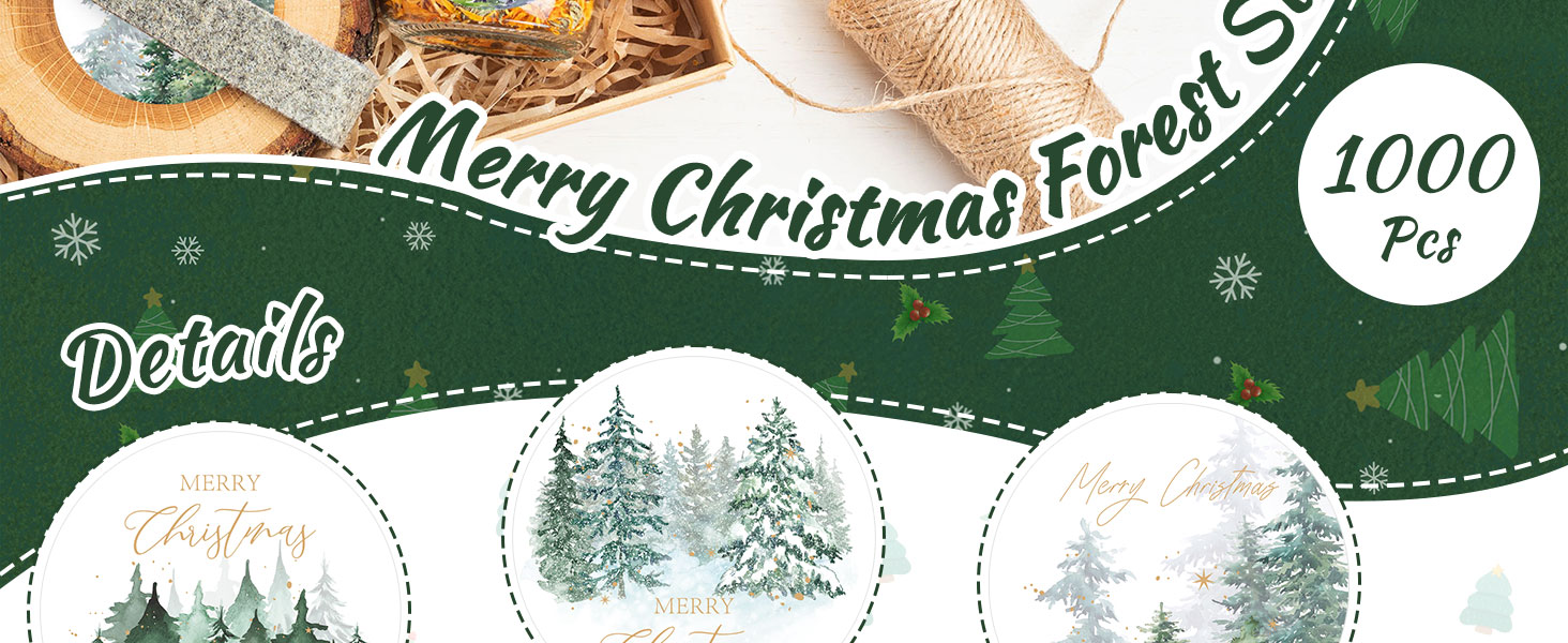 Merry Christmas Stickers Rol