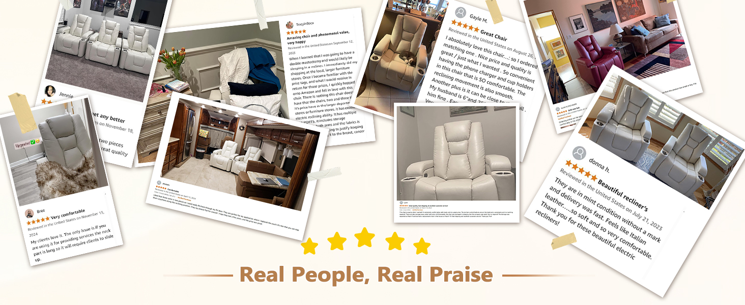 white recliner chair