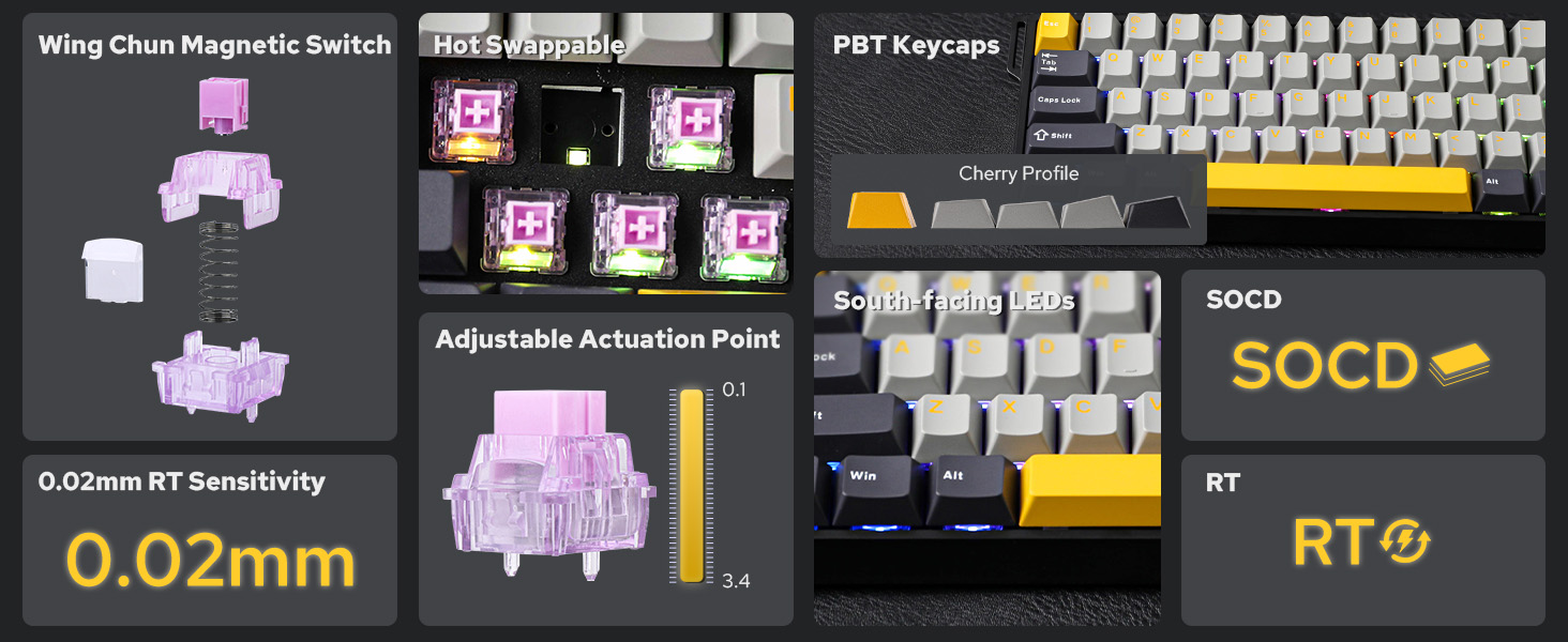 magnetic gaming keyboard