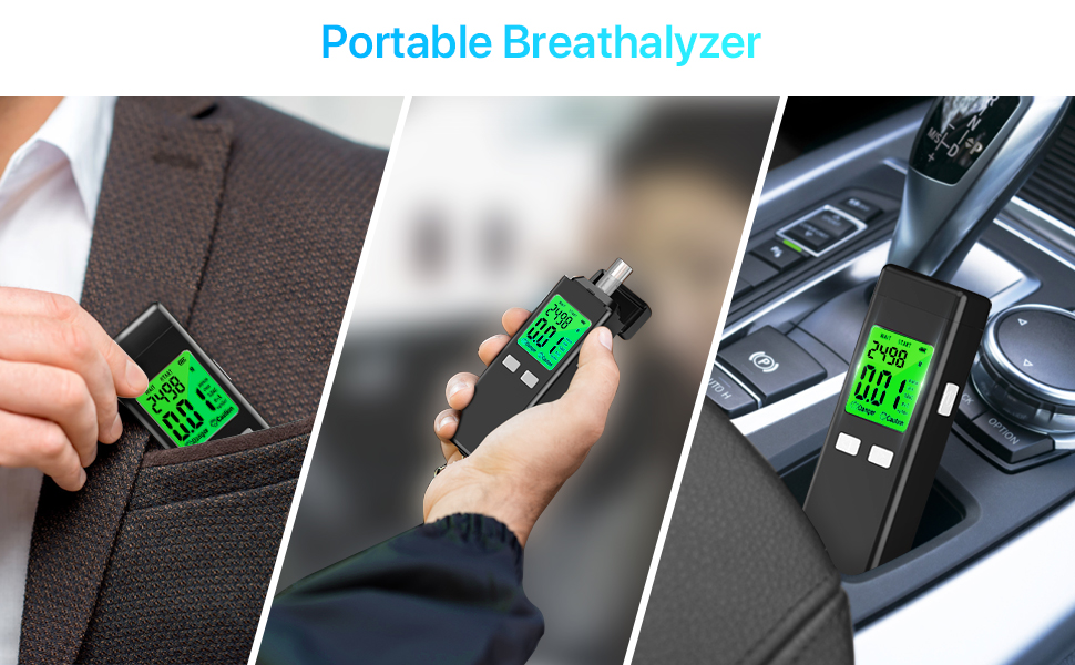 Portable breathalyzer