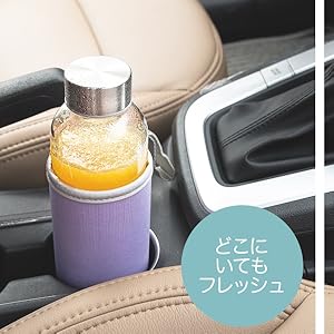 ガラス製水筒 ステンレスキャップ付き Amazon.co.jp: YEBODA ガラス製ウォーターボトル18オンス