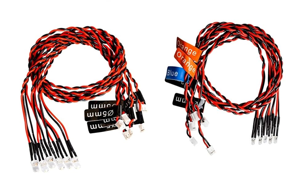 12 LED Lighting System Kit Steering Brake Smart Simulation Flash Lights