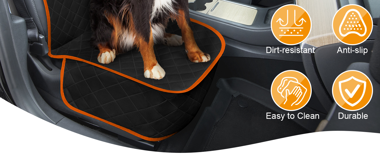 Dog Car Seat Cover, Pets Front Dog Car Seat Cover for SUV, Trucks. Waterproof