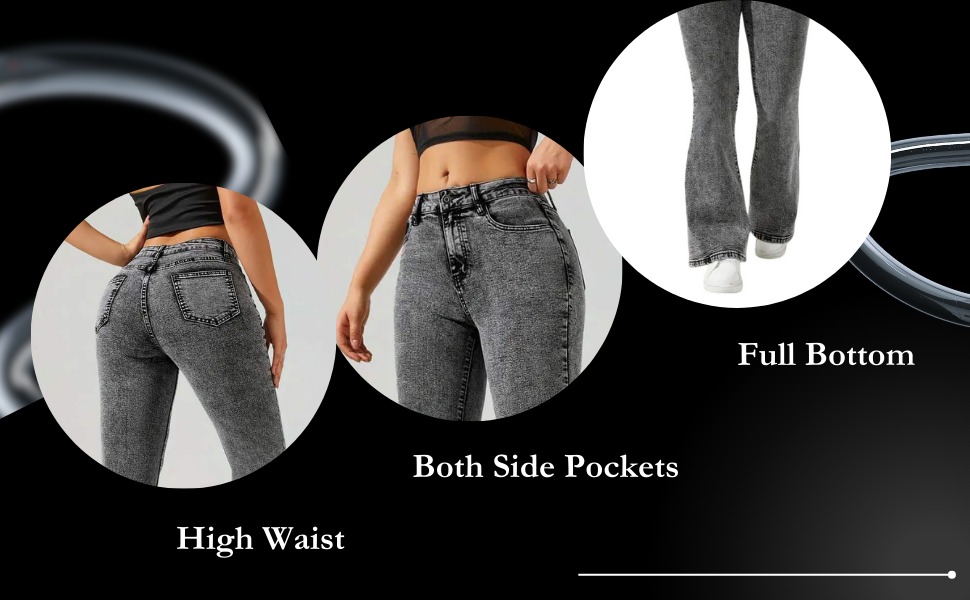 High waist denim jeans denim dress high waist black cargo straight bootcut jensen jins