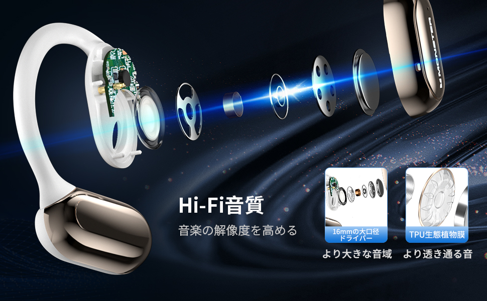 Amazon.co.jp: 【革新的な聴覚体験 空気伝導イヤホン】Monster