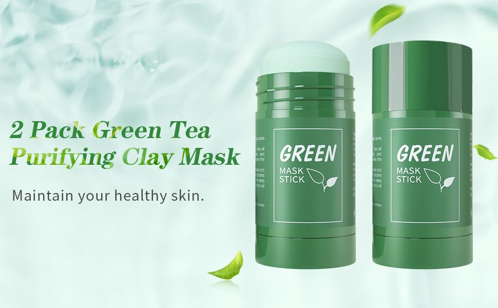 Green Tea Mask, Green Tea Mask Stick, Poreless Deep Cleanse Green Tea