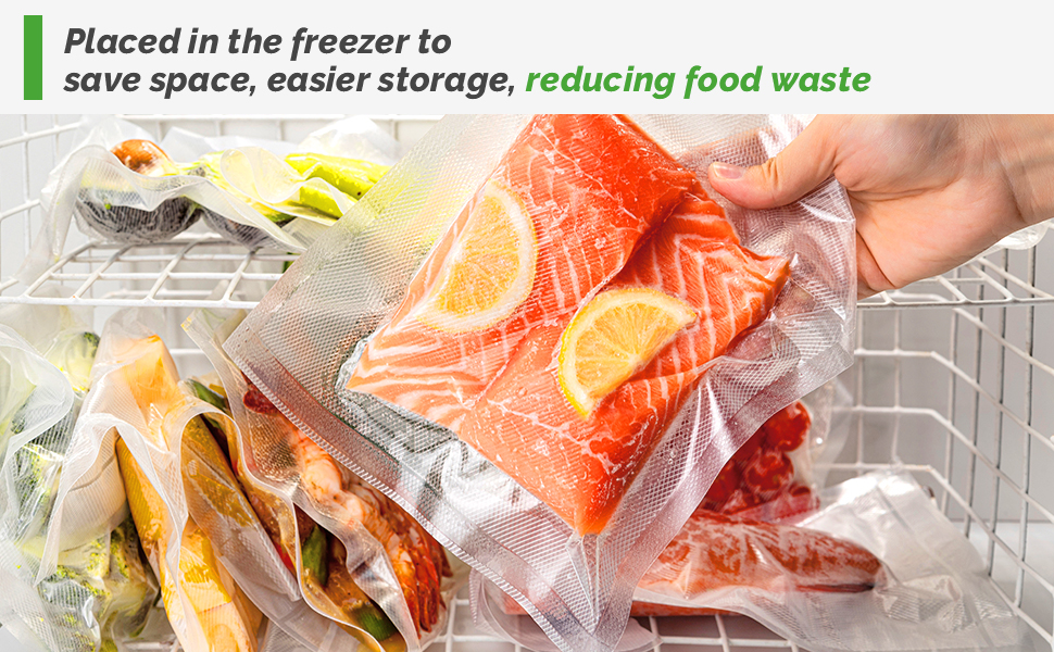 GERYON Vacuum Sealer Bags Rolls 8" x 120' Keeper with Cutter Box for