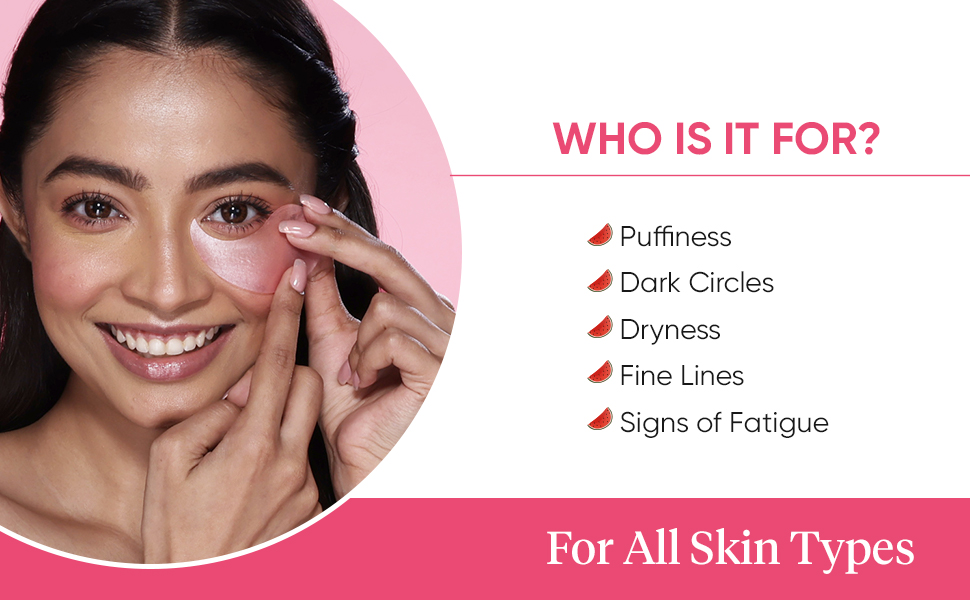 Dot & Key Watermelon Cooling Hydrogel Under Eye Patches for Dark