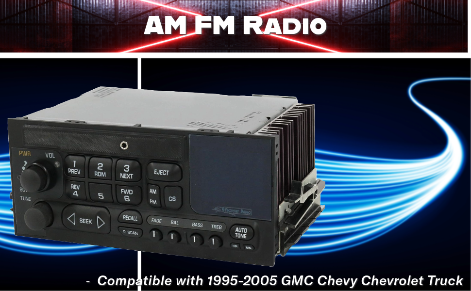 Amazon.com: 1 Factory Radio AM FM Radio w Aux Input Upgrade No CD