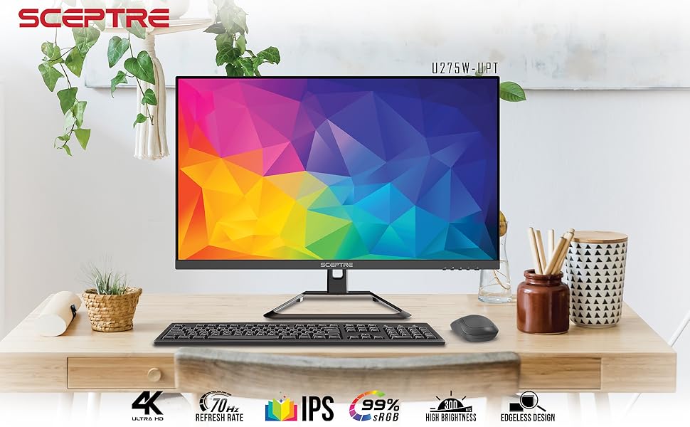 Sceptre IPS 27" 4K UHD LED Monitor up to 75Hz DIsplayPort