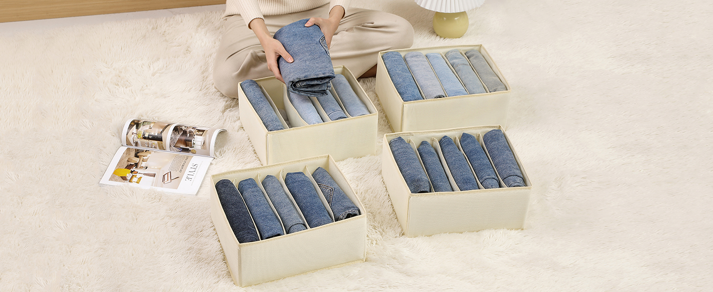Jeans Drawer Organizers for Clothing, 5
