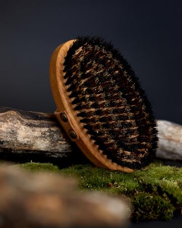 BUDDY BRUNO Hundebürste Kurzhaar mit Naturborsten, Striegel für die tägliche Fellpflege