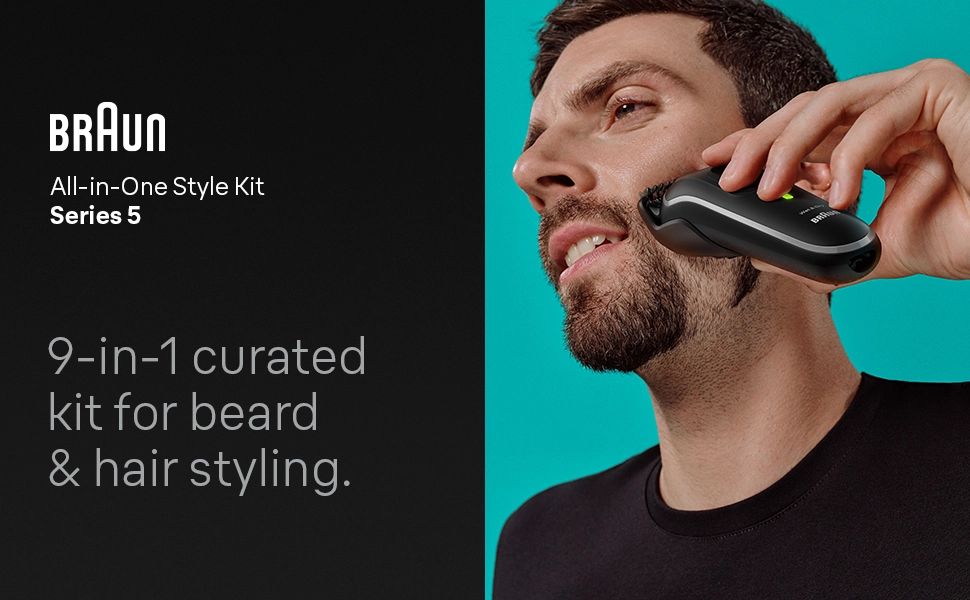 Braun All-in-One Style Kit Series 5 MGK5410, 9-in-1 Everyday