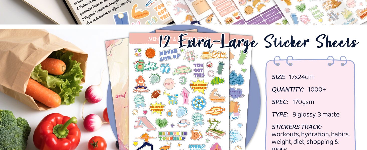 健康规划贴纸大版