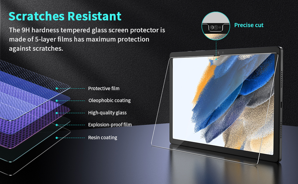 Gerutek [2Pack Screen Protector for Samsung Galaxy Tab A8 10.5 inch