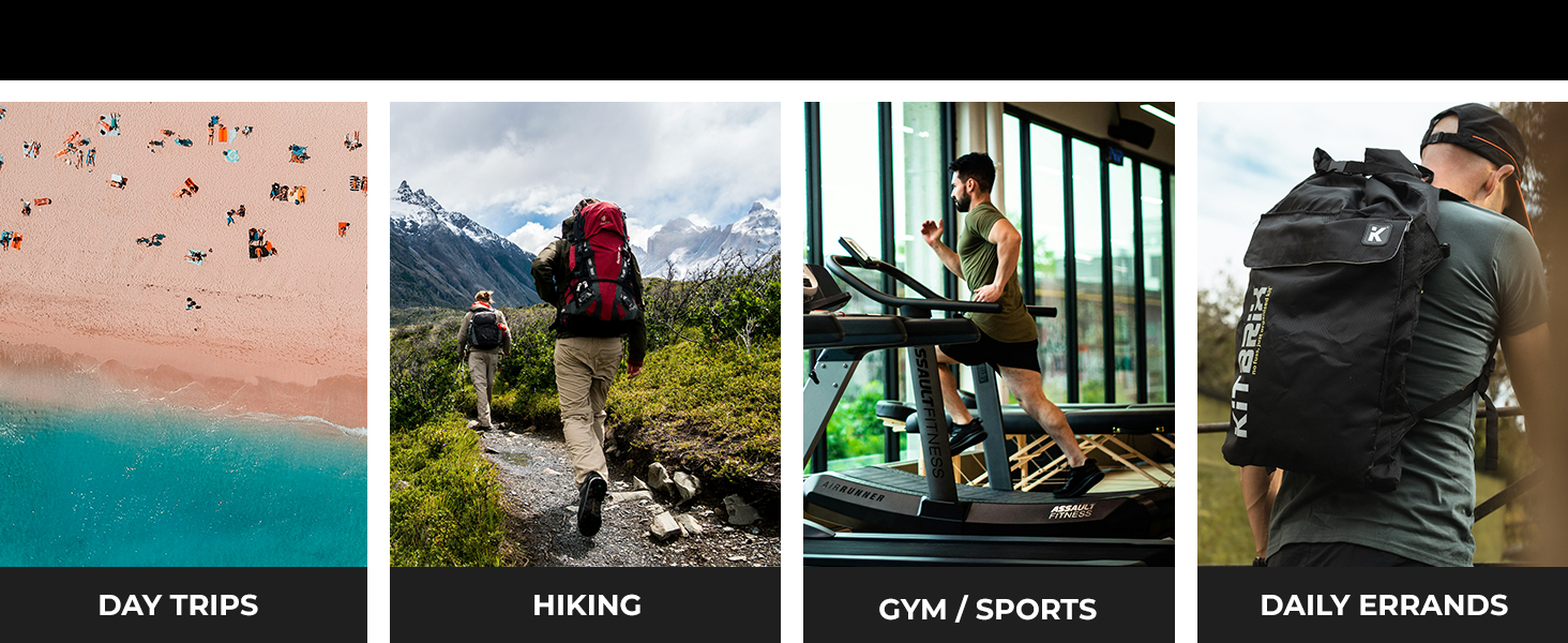 Ideal for day trips, hiking, gym, or daily errands
