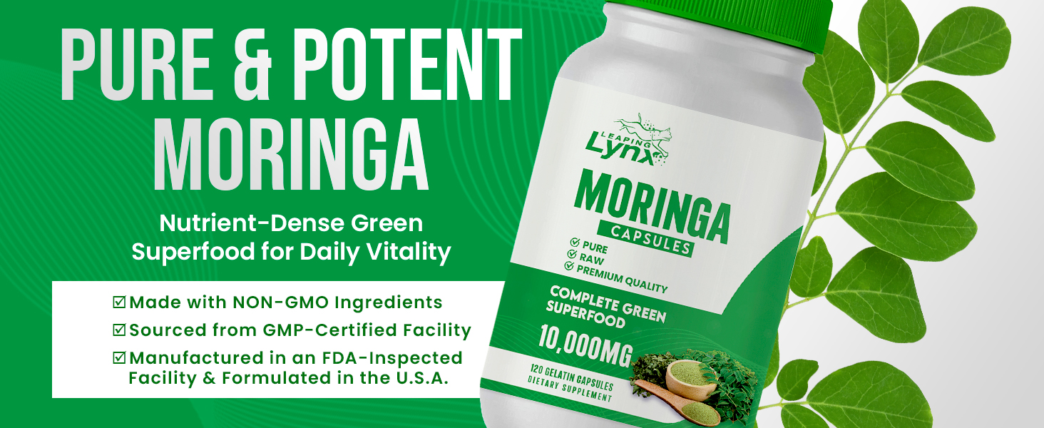 Leaping Lynx Moringa Leaf Capsules
