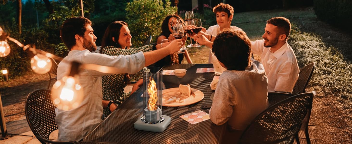 Brilam Tornado Tabletop Fire Pit for Indoor/Outdoor, Small