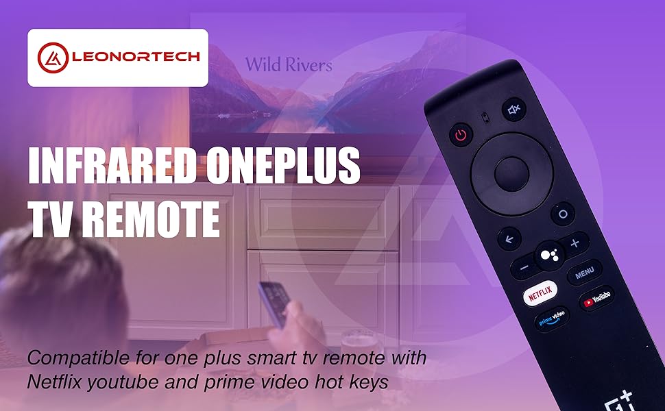 LeonorTech® Infrared Non Voice oneplus Remote 1+ Android TV Remote Replacement of Original