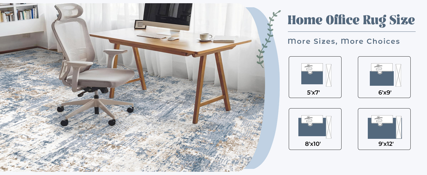 home office rug sizes