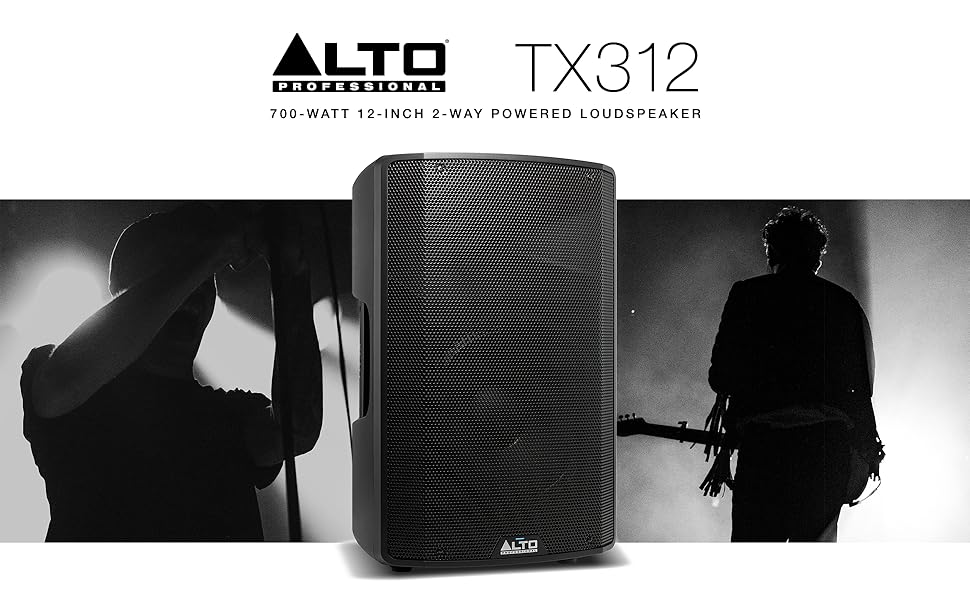 Alto Professional TX312 700 Watt 12 Inch 2 Way Powered PA Loudspeaker with Signal limiting and