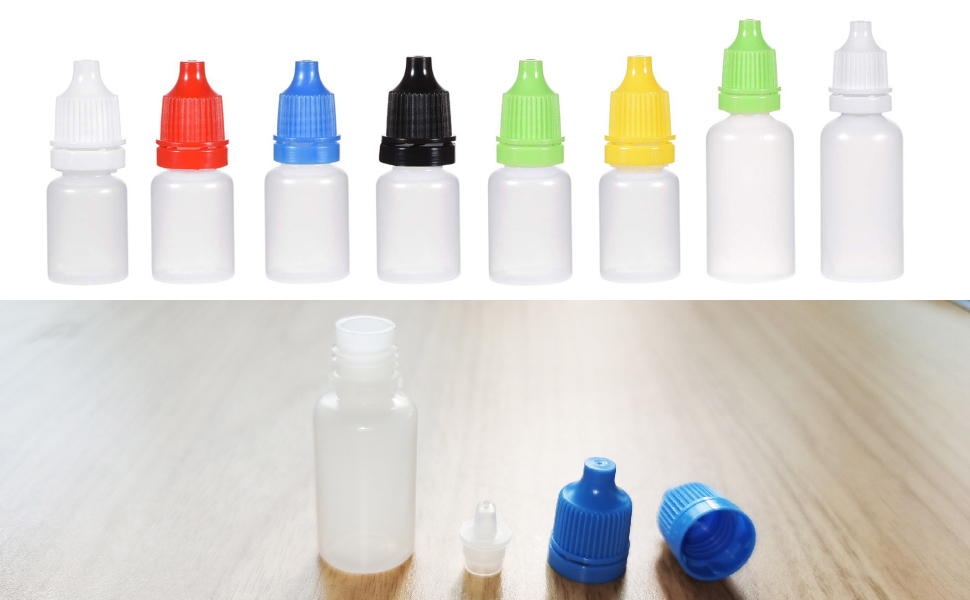 OFOWIN [24 Pcs Plastic Dropper Bottle, 20ml / 0.68oz Small