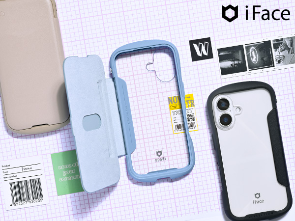 Amazon.co.jp: iFace Reflection iPhone 16 ケース 手帳型